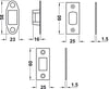 Tubular Mort.Deadbolt 8/127.5mm EB/SSS
