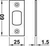 Forend and Strike Plate Set Brass PVD