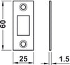 Forend and Strike Plate Set Brass PVD