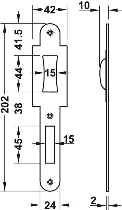 Roller Bolt Mort Latch+Deadbolt 85mm SSS