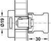 Symo3000 Lock Hdl Case wo Rings LH MNP