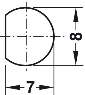 Profile Rod D8x2000mm Drawn Steel PNP