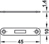 Hook Bolt Mortice Lock BS 9mm UH St Brz