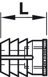 Glue-In Sleeve M8 D10x12mm Plastic