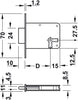 Mortice Lock Brass Pl LH 30mm CLR