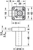 Symo3000 Ddbolt Rim Lock 25/45mm LH NP