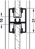 Aluflex 80 Cover Plug Vert Frame Profile