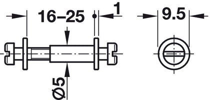 Modular Screw Collared 18-21mm St Galv