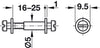Modular Screw Collared 18-21mm St Galv