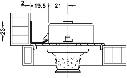 Spcl Strike Plate for Sgl Pan Door St NP