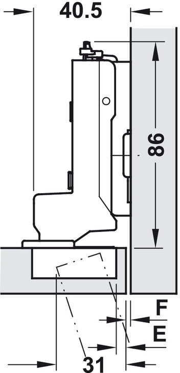 Tiomos 110D Hinge Click wo SC SF Ins