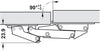 Swing Up 90D Hinge SF wo SC Overlay Mnt