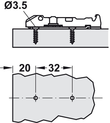 Tiomos 2mm M.Plt 2prt Click Inline SF