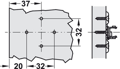 Tiomos 3mm M.Plt 2prt Click 4 Cruci Hos