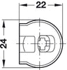 Rafix 20 Housing wo Ridge 16mm Pl Black