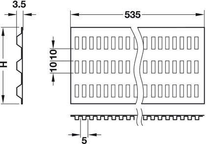 Pharma-Org Sys C Rib Foil SA 535x120mm