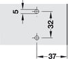 Duomatic 3mm Mounting Plate SM Cruci Euro