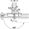 Aximat 100 180D Hinge Twin SF Euro