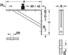 Fixed Bracket 469x328x30mm St White