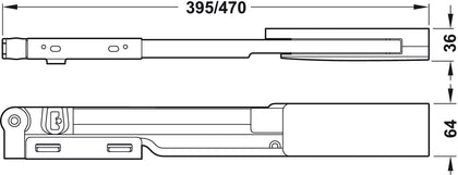 Door Opening Mechanism 600mm St Alu Col