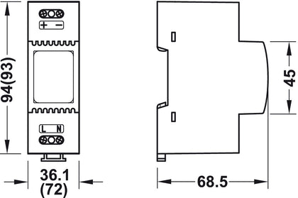 Dialock Power Supply Regulate 12V 72.0mm