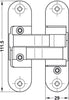 Startec Conc Mortice 3D Hinge RH ZA PNP