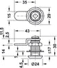 Symo3000 Hk Cam Lockcase 17mm Dir.A NP