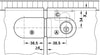 Glass Door Cyl Lever Lock B H1 MNP