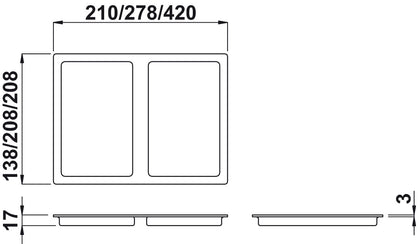 One2Four Waste Bin Lid 6L