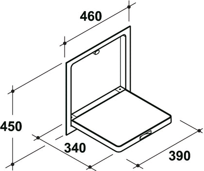 PBA ProCAP Drop Down Shower Seat White