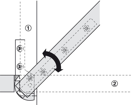 Pivot Hinge for Bureau 80mm Brass Pol