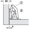 90D Easy Mount Conc Hinge Sprung Hospa