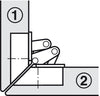 Mitred Flap Hinge 90D for 45D App