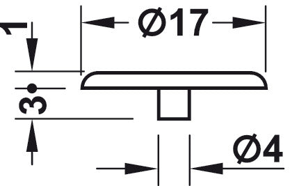 Minifix 15 Cover Caps SW4 Pl Pine