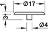 Minifix 15 Cover Caps SW4 Pl Pine