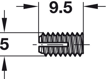 Expanding Sleeve D5x9.5mm Nylon Nat