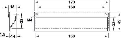 Cavendish Inset Hdl ZA SS Eff 160mm cc