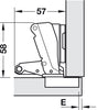 170D Hinge Stght Slide 48/6.0 SF Full