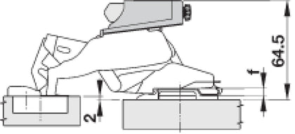 Nexis 170D Soft Close Fit for SF Cup NP