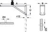 Hinged Spring Bracket 380mm Steel
