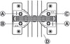 Mitred Flap Hinge 120D for 22.5D App