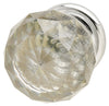 Harley Knob Glass/Brass Pol Chr D35x46mm