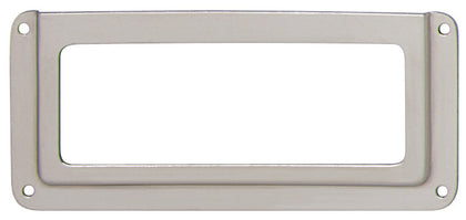 Label Frame Steel Sat Nkl Plt 93x42x2mm