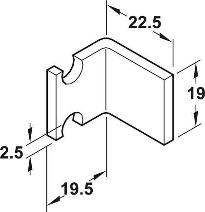 Slido Cls 50VFP Follower Brkt Inner