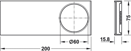 Loox LED3010 Bezel Rec SM 24V Slv