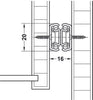 2431 BB Drawer Runner Full 13kg 500mm BZP