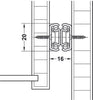 2431 BB Drawer Runner 19kg 250mm BZP