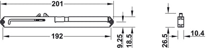 Smuso Soft/Self Close Mech-16mm Gry/Blk