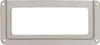Label Frame Steel Sat Nkl Plt 69x35x2mm