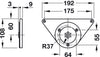 Leg w Adj D80x710mm St St Col